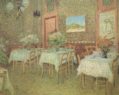 Vincent Van Gogh Interior of a Restaurant (nn04) France oil painting art